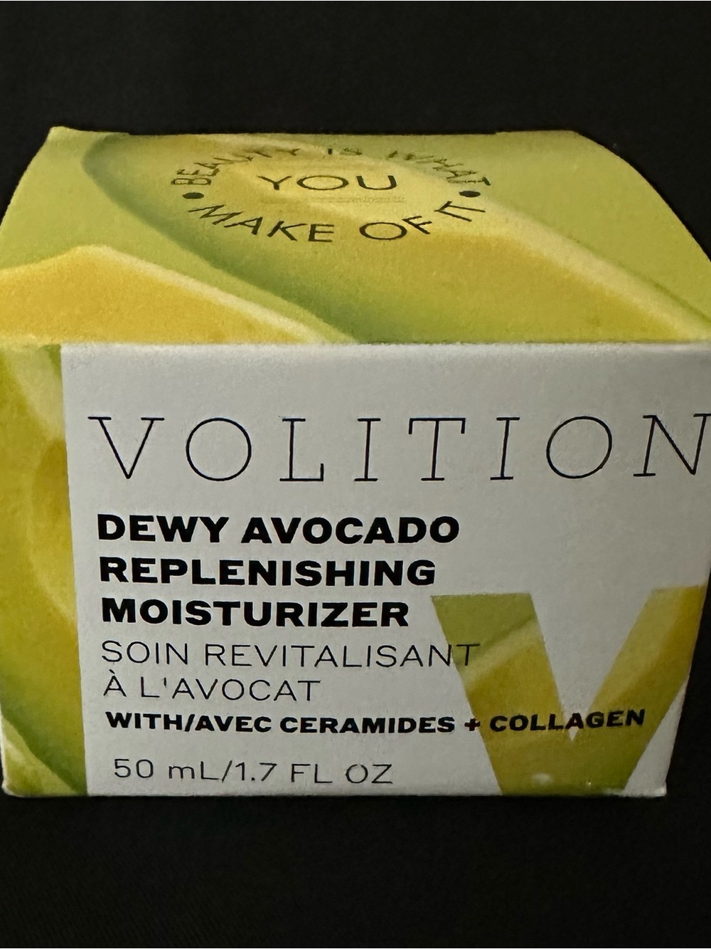 Volition Dewy Avacado Replenishing Moisturizer
Sz 1.7 oz
New in Box